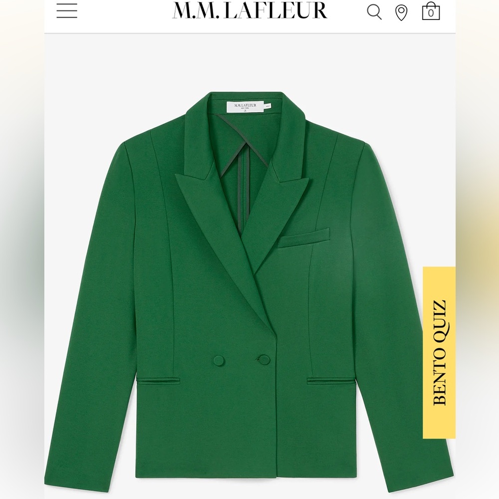 BOGO MM Lafleur Shamrock Kenny Blazer - Butter Ponte - Picture 3 of 3